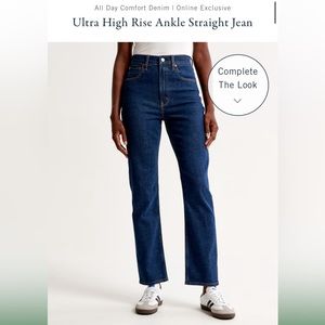 Abercrombie & Fitch ultra high rise ankle jean